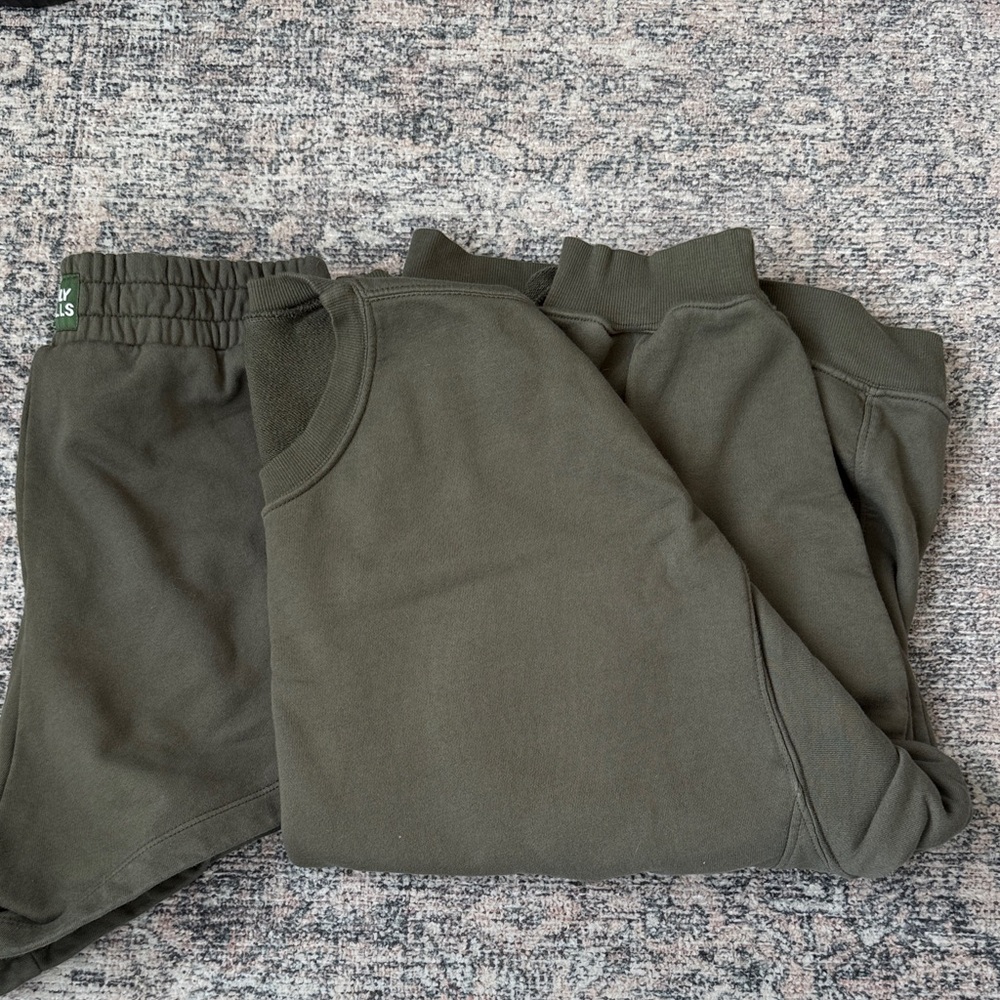Daily Drills Olive Green Sweatshirt